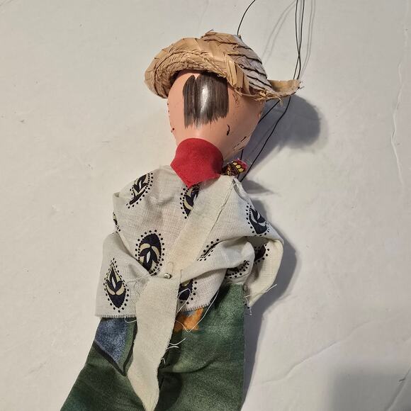 Mexican Marionette Puppet Man String Puppet ~14" - Picture 7 of 9